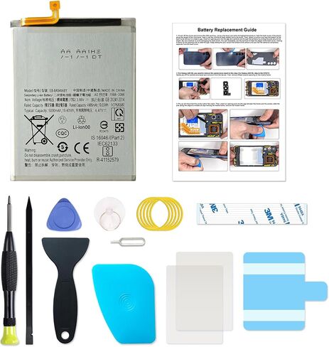 بطارية EB-BA546ABY جديدة متوافقة مع Galaxy A54 5G/A34 5G SM-A546 SM-A346 B/U/U1/W/E ، مع مجموعة أدوات التعليمات و DIY in Kuwait
