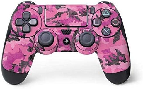 Skinit Skinit Gaming Gaming Contarible مع وحدة تحكم PS4 - تصميم مموه وردي in Saudi Arabia