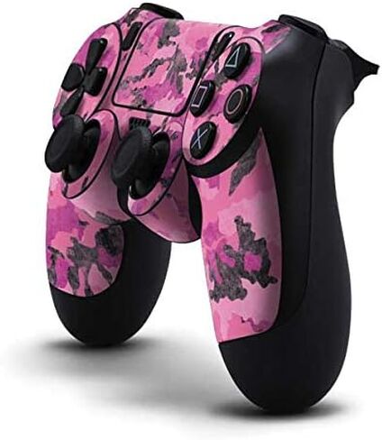 Skinit Skinit Gaming Gaming Contarible مع وحدة تحكم PS4 - تصميم مموه وردي in Saudi Arabia