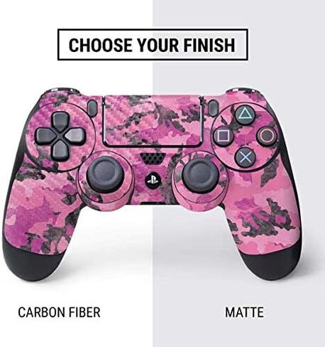 Skinit Skinit Gaming Gaming Contarible مع وحدة تحكم PS4 - تصميم مموه وردي in Saudi Arabia