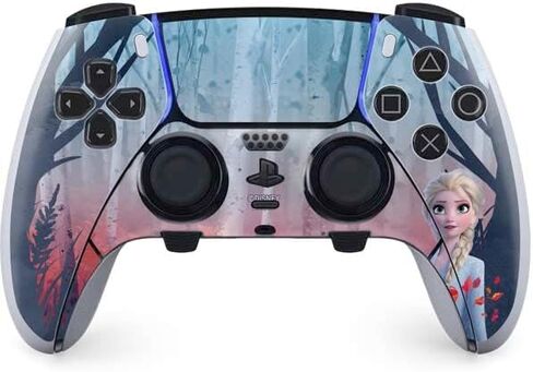 ألعاب Skinit Scenit Gaming Skin متوافقة مع وحدة التحكم PS5 DualSense Edge Pro - Disney Disney Frozen II Anna و Elsa Design in Saudi Arabia