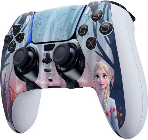 ألعاب Skinit Scenit Gaming Skin متوافقة مع وحدة التحكم PS5 DualSense Edge Pro - Disney Disney Frozen II Anna و Elsa Design in Saudi Arabia