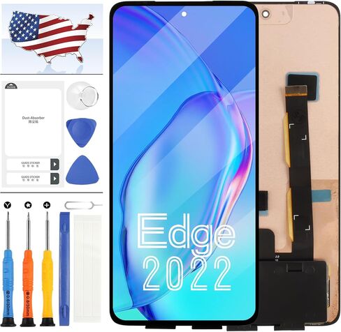 استبدال الشاشة لـ Motorola Moto Edge 2022 LCD Display XT2205 XT2205-1 XT2205-3 LCD Touch Screen Digitizer Kit Kit 6.6 Inch Black AMOLED in Kuwait