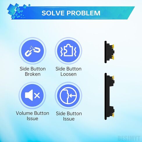 Side Power Volume Button Replacement for Samsung Galaxy A53 5G Power On Off Switch Volume Button Replacement Side Key Button Repair SM-A536U SM-A536U1 Black in Saudi Arabia