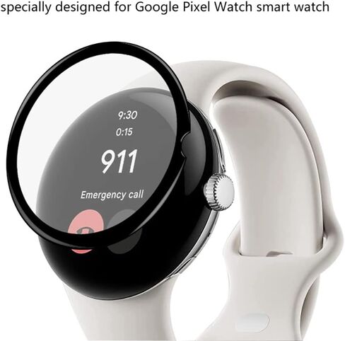 3 قطع 3D منحنية حافة الشاشة واقي متوافق مع Google Pixel Watch Smart Watch Soft HD Film TPU Protection Film [Cover Cover] [Touch Sensitive] [anti-scratch] in Saudi Arabia