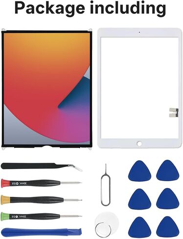 لاستبدال شاشة IPAD 7th/8 Gen 10.2 "مع مُخّط أرقام شاشة تعمل باللمس لـ A2197 ، A2198 ، A2200 ، A2270 ، A2428 ، A2429 ، A2430+أدوات إصلاح (شاشة سوداء+شاشة LCD) in Kuwait