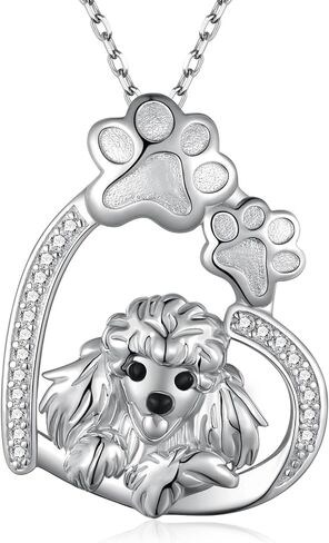 Feijiesi Pug Gifts 925 Sterling Silver Cute Pug Necklace Dog Jewelry Gifts for Women Girls Pug Lovers in Kuwait