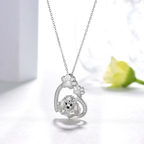 Feijiesi Pug Gifts 925 Sterling Silver Cute Pug Necklace Dog Jewelry Gifts for Women Girls Pug Lovers in Kuwait