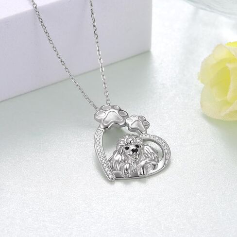 Feijiesi Pug Gifts 925 Sterling Silver Cute Pug Necklace Dog Jewelry Gifts for Women Girls Pug Lovers in Kuwait