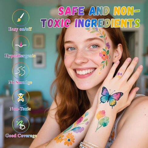 15 Color Face Paint Kit, Professional Face Painting Kit SFX Makeup Palette, Water Activated Body Paint for Cosplay Halloween Party for Kids and Adults Safe Non Toxic with 2 Pcs Brush Matte in Kuwait