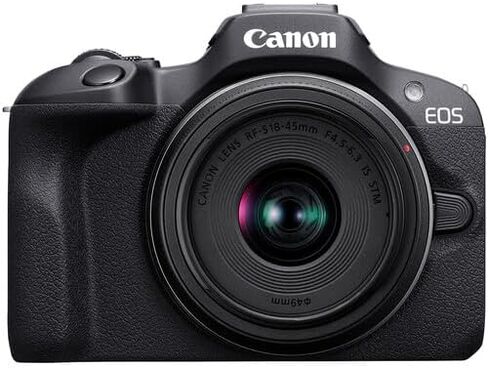 Canon EOS R100 Mirrorless Camera with 18-45mm & 75-300mm Lens Bundle with Canon 200ES EOS Shoulder Bag + 64GB Extreme PRO Memory Card in Saudi Arabia