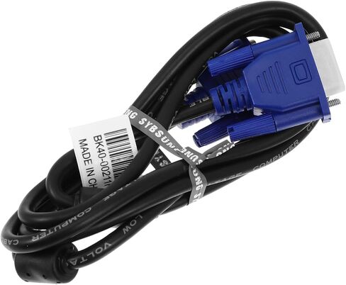 2pcs Multifunctional Vga Data Cable Wire Durable Heat Resistant for Computer Monitor Projector Notebook Compatible RGB Connector in Saudi Arabia