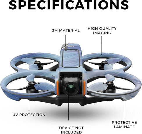 Drone Skin Compatible with DJI Avata 2 (2024) - Imaginary - Premium 3M Vinyl Protective Wrap Decal Cover - Easy to Apply | Crafted in The USA by MightySkins in Saudi Arabia