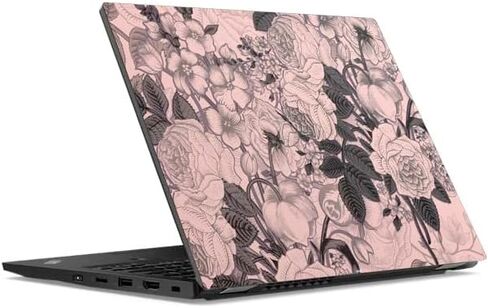 Skinit Laptop Music Skin متوافق مع Lenovo ThinkPad L13 Yoga Gen 2 مصمم في الأصل تصميم الأزهار الكوارتز الوردية in Saudi Arabia
