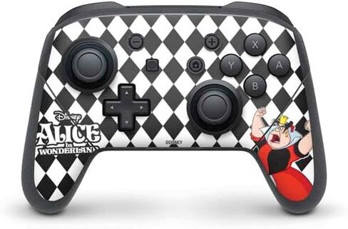 Skinit Decal Gaming Skin Compatible with Nintendo Switch Pro Controller - Officially Licensed Disney Alice in Wonderland (Animated) Floral Print Design in Saudi Arabia