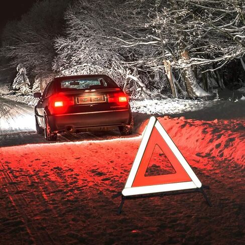 aikko Safety Triangle Kit Road Emergency Warning Reflector Roadside Reflective Early Warning Sign, Foldable 3 Pack of Emergency Car Kit in Saudi Arabia