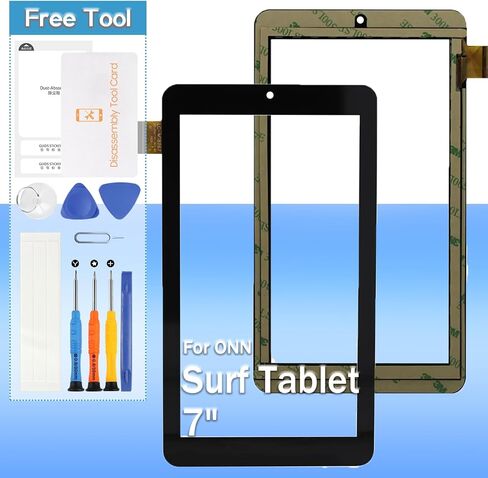 Touch Screen Digitizer for ONN Surf Tablet 7" 100005206 Front Glass Touch Panel Replacement with Tools(Not Include LCD) in Saudi Arabia