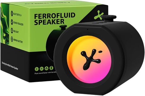 مكبر صوت رقص Ferrofluid Bluetooth ، مصور صوت Ferro Fluid مع شاشة Ferrofluid سائلة مغناطيسية ملونة ، مع إيقاع الموسيقى ، ديكور الصوت ، هدايا Desk Desk Toy For Teens in Kuwait