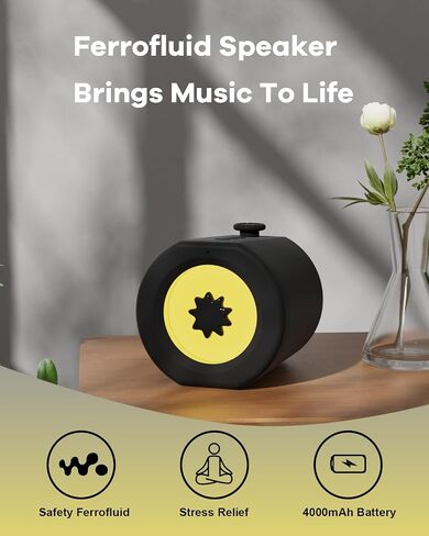 مكبر صوت رقص Ferrofluid Bluetooth ، مصور صوت Ferro Fluid مع شاشة Ferrofluid سائلة مغناطيسية ملونة ، مع إيقاع الموسيقى ، ديكور الصوت ، هدايا Desk Desk Toy For Teens in Kuwait