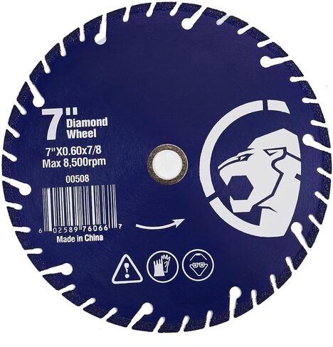 Stark 14" Inch Premium Multi-Purpose Diamond Metal Steel Iron Cut Off Wheel Abrasive, 1" Arbor Ultra Fast Cutting in Kuwait