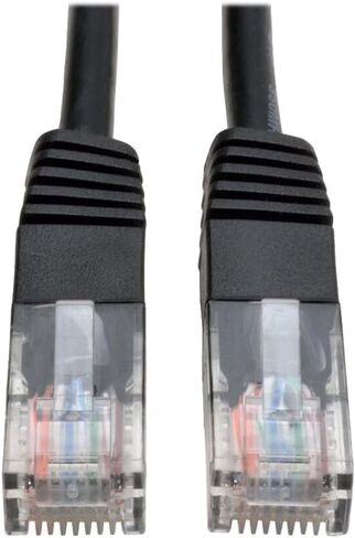 Tripp Lite Eaton Series N002-100-BK Cat5e Gigabit Ethernet Patch Cable, 100 ft RJ45 M/M, 350 MHz Molded UTP PVC, PoE, Black, Cloud Care Pre-Configured Bundle Eligible (50 Pack) in Saudi Arabia