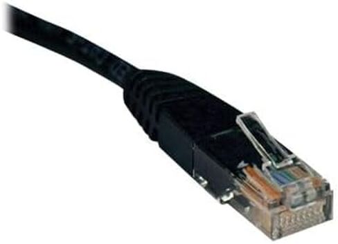 Tripp Lite Eaton Series N002-100-BK Cat5e Gigabit Ethernet Patch Cable, 100 ft RJ45 M/M, 350 MHz Molded UTP PVC, PoE, Black, Cloud Care Pre-Configured Bundle Eligible (50 Pack) in Saudi Arabia