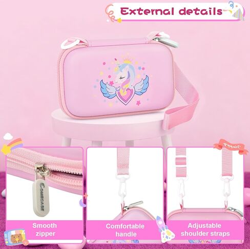 Kids Smart Phone Case Compatible with Luoba/for UCIDCI/for windpaint/for Yosfeng/for Kikapabi/for Joozfee/for dancingcow Toys Cell Phone, Toddler Learning Play Toy Phone Holder Bag -Pink in Saudi Arabia