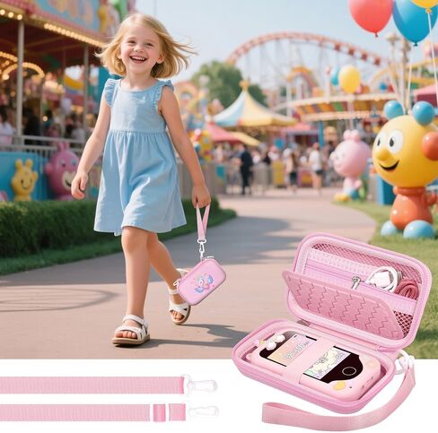 Kids Smart Phone Case Compatible with Luoba/for UCIDCI/for windpaint/for Yosfeng/for Kikapabi/for Joozfee/for dancingcow Toys Cell Phone, Toddler Learning Play Toy Phone Holder Bag -Pink in Saudi Arabia