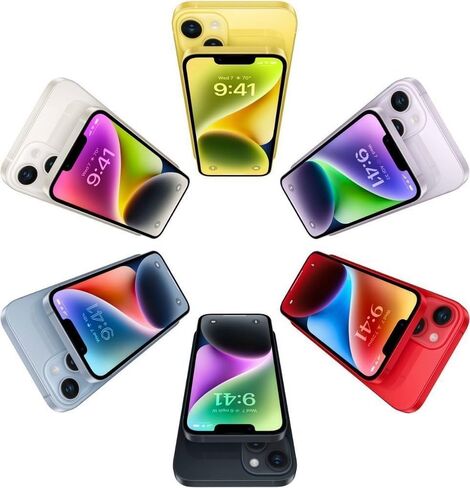 Apple iPhone 14 ، 128 جيجابايت ، منتصف الليل ل tracfone (متجدد) in Kuwait
