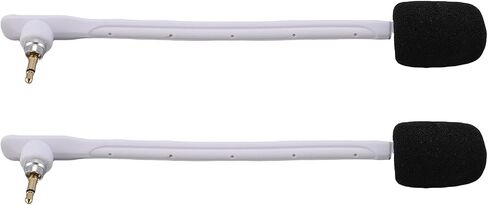 DIYEENI MIC ROAD BOOM MICROPHONE FITS for Astro for Astro TR سماعات الرأس ، سماعات ألعاب الكمبيوتر كمبيوتر Microphone Doveling jack 3.5mm ، 2pcs (Black) in Saudi Arabia