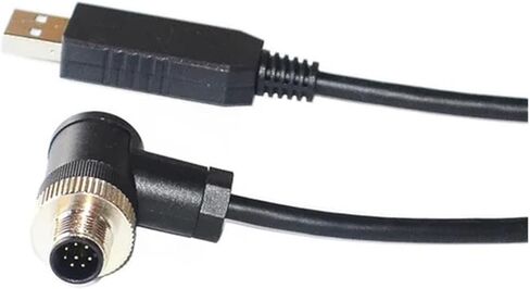 f & t> d*i ft232rl chip USB إلى M12 8pin RS232 كابل الاتصال التسلسلي لـ Mettler ICS Series لمضيف الكمبيوتر (1.8 م ، M12 Bendy Head) in Kuwait
