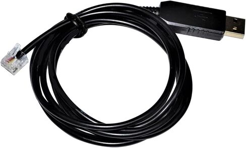 Industrial F&T>D*I FT232RL CHIP USB to RJ11 RJ12 6P4C Plug RS232 Serial Communication Cable for KOLLMORGEN S20260 S200 J5 Port(1.8M) in Saudi Arabia