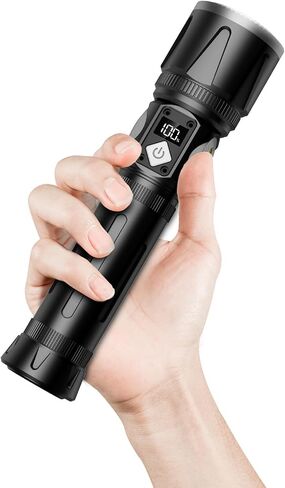 Flashlight High Lumens, Rechargeable Magnetic Bright Flashlights, 1000Lumen Tactical Flashlight Powered with Double COB, Led Handheld Powerful FlashLight with 10 Light Modes for Camping Emergency Home in Saudi Arabia