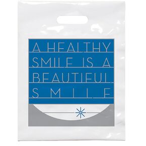 Beautiful Smile Dental Giveaway Bags, 7-3/4" x 9", Pack Of 100