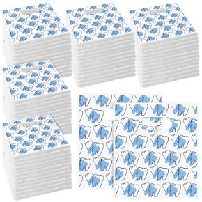 800 Pcs Tooth Patient Care Dental Bags Bulk 9 x 8 Inches Dental Giveaway Bags with Handles Dental Goodie Bags for Dentist Clinics Tooth Care Accessories Party Favor Encouragement Gift (Patient)