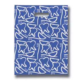 Dental Drawings Dental Giveaway Bags, 8" x 10", 100 Pack