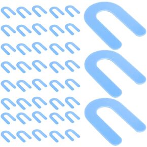 Horseshoe Shim Tile Spacers 1/16 Inch Plastic Shims Structural Horseshoe U Shaped Tile Shims for Leveling, Blue, 250 PCS