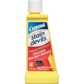 Carbona Stain Devils® #2 - Ketchup, Mustard & Chocolate | Professional Strength Laundry Stain Remover | Multi-Fabric Cleaner | Safe On Skin & Washable Fabrics | 1.7 Fl Oz, 1 Pack