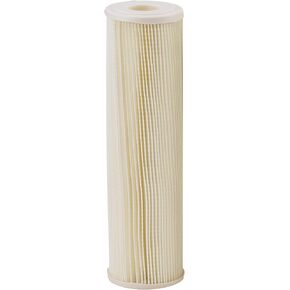 Pentair Pentek ECP1-10 Sediment Water Filter, 10-Inch, Under Sink Pleated Cellulose Polyester Replacement Cartridge, 10" x 2.5", Tan End-Cap, 1 Micron
