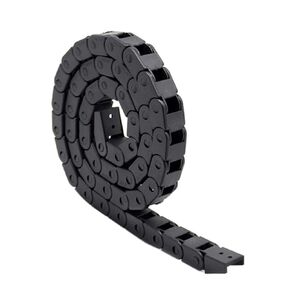 10X10mm 1M Black Plastic Flexible Drag Chain Plastic Towline Drag Chain Cable Carrier for 3D Printer