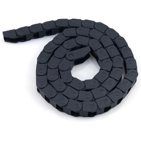 URBEST Cable Drag Chain, 15 x 40mm Towline Wire Carrier 1 M/ 3.3Ft Plastic Semi Enclosed Machine Tool (15x40mm) in Kuwait