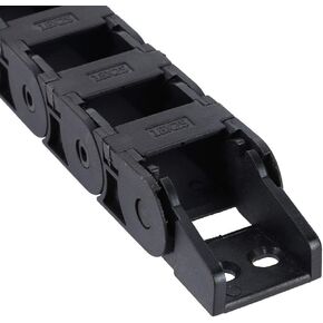 R38 18x25mm Black Nylon Cable Drag Chain Wire Carrier Drag Chain Bridge Type Open Cable 1M Length 3D Printer for CNC Machine,Energy Chain