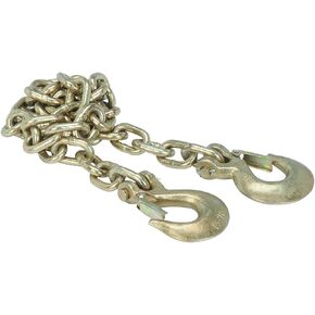 GEN-Y GH-70684 Executive Fifth to Gooseneck Safety Chain 3/8 x 84" Safety Chain with 2 Safety Slip Hooks Grade 70