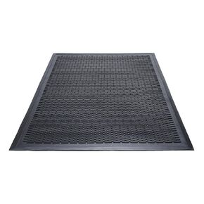 Guardian 14030500 Clean Step Outdoor Rubber Scraper Mat, Polypropylene, 36 x 60, Black