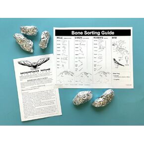 Jumbo Owl Pellets, Pack of 5, with Bone Sorting Sheet