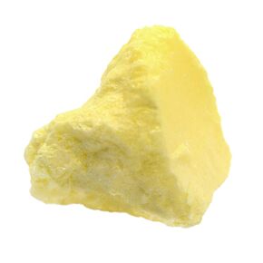 EISCO Raw Sulfur, Mineral Specimen - Approx. 1" - Geologist Selected & Hand Processed - Great for Science Classrooms