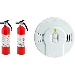 Kidde Fire Extinguisher for Home, 1-A:10-B:C, Dry Chemical Extinguisher, Red, Mounting Bracket Included, 2 Pack in Kuwait