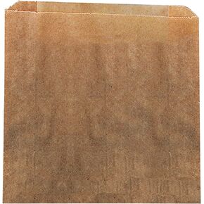 Hospeco KL Waxed Kraft Feminine Hygiene Liner Bag with Gusset,10.25" x 7.5" x 3.5",(Case of 500)