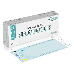 Sterilization Pouches - 1000 Pack 5.25" x 10" Sterilizer Bags for Dental Offices - Autoclave Self Sealing Sterilization Pouch for Dental Instruments, Nail Techs, Tattoo, Medical Lab-5.25"x 10"
