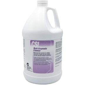 Multi Enzymatic Liquid Medical Instrument Cleaner Concentrate for Veterinary and Surgical Equipment Presoak and Reprocessing, For Use with Ultrasonic Units and Manual Cleaning, 1 Gal